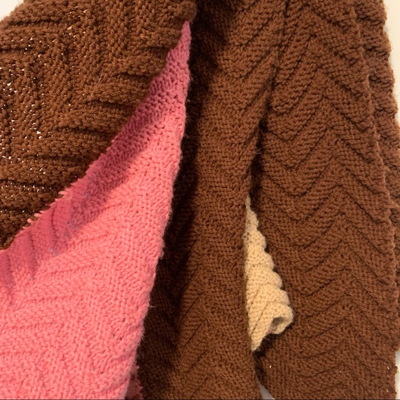 Crocheted Afghan Throw Blanket - Picture 5 of 8